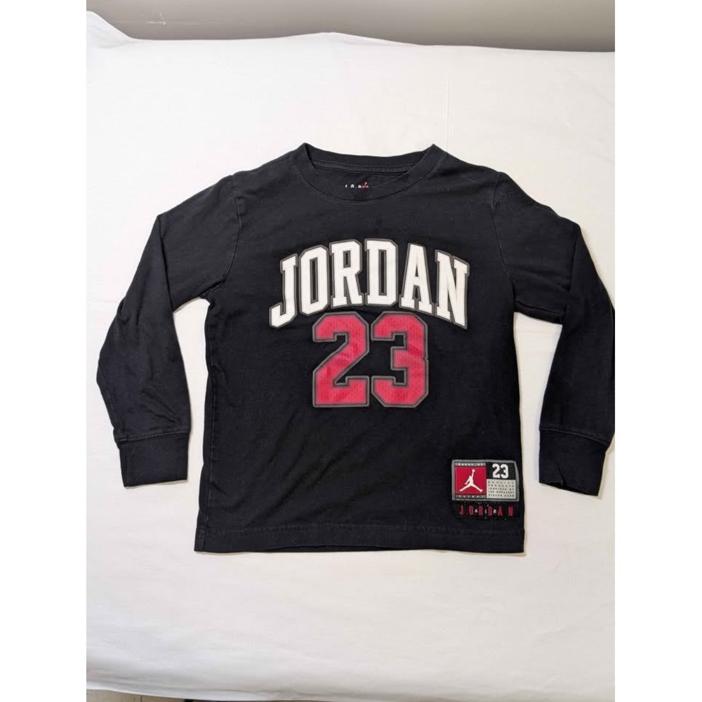 Nike Jordan Kids Shirt Jersey Set 6-7 Black Red Outfit Bundle